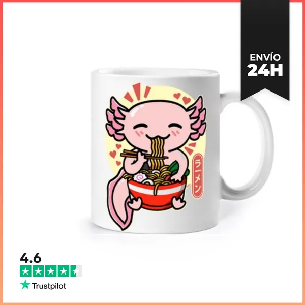 Taza Lindo Ajolote Ramen LaTostadora