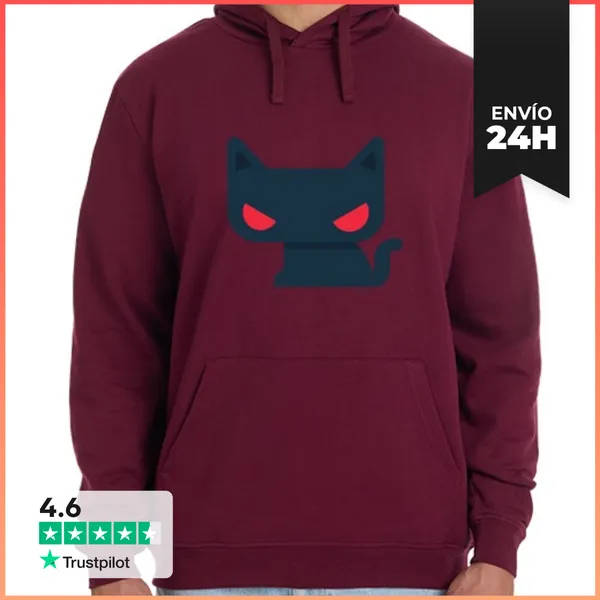 Sudadera Unisex Con Capucha Sudadera Hombre Gato - Varios Colores