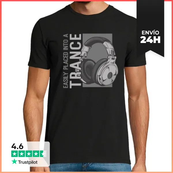 Camiseta Hombre Clásica Poner Fácilmente En Un Festival De Edm De