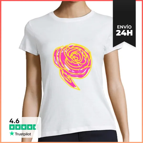Camiseta Mujer Clásica Ranúnculo LaTostadora