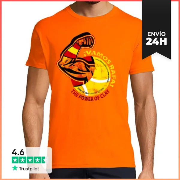 Camiseta Hombre Clásica VAMOS RAFA! The Power Of Clay LaTostadora