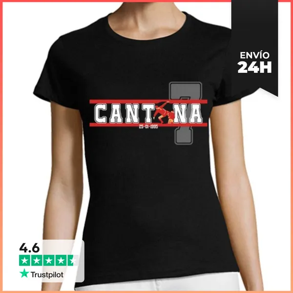 Camiseta Mujer Clásica Cantona 25-01-1995 - Entallat LaTostadora