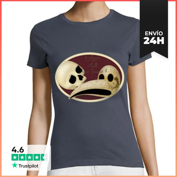 Camiseta Mujer Clásica Que La Plaga Caiga Sobre Vuestras Casas
