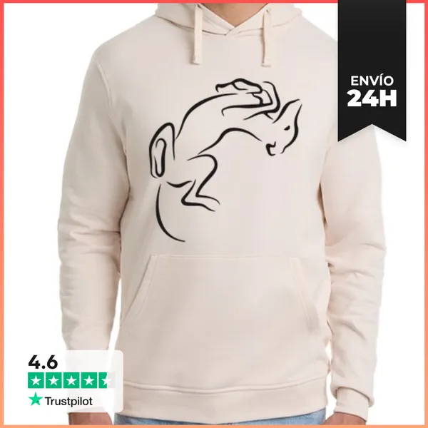 Sudadera Unisex Con Capucha Galgo Duerme LaTostadora