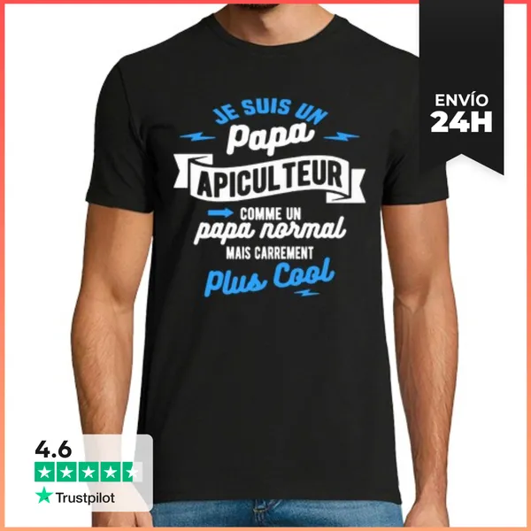 Camiseta Hombre Clásica Apicultor Papi LaTostadora