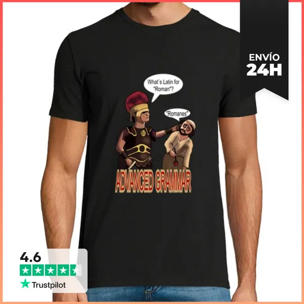 Camiseta Hombre Clásica Gramática Avanzada LaTostadora