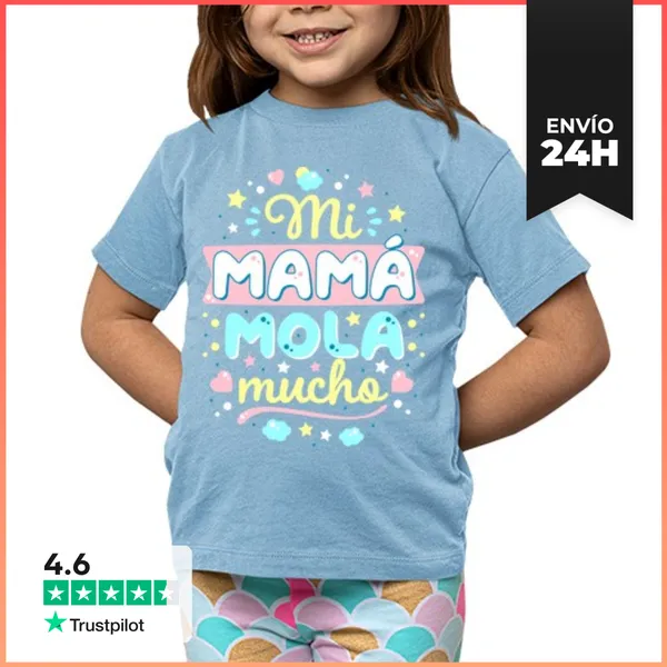 Camiseta Clásica Para Niños Mi Mamá Mola Mucho LaTostadora