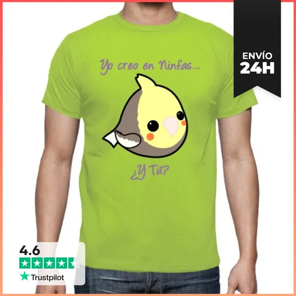 Camiseta Hombre Clásica Yo Creo En Ninfas... ¿Y Tú? LaTostadora