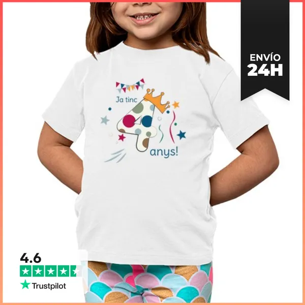 Camiseta Clásica Para Niños 4 Anys - Samarreta Infantil Per