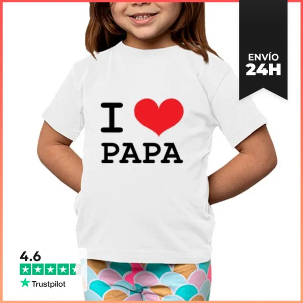 Camiseta Clásica Para Niños Camiseta De Niño: Amo Al Papá