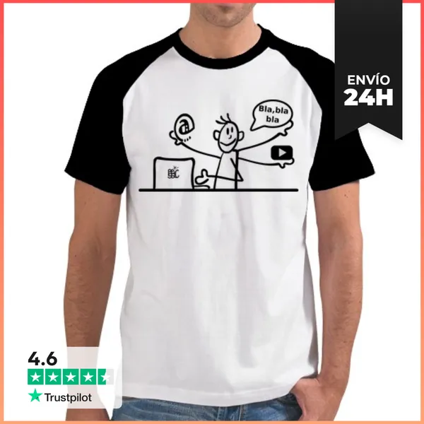 Camiseta Hombre, Estilo Béisbol Teletrabajo Hombre LaTostadora
