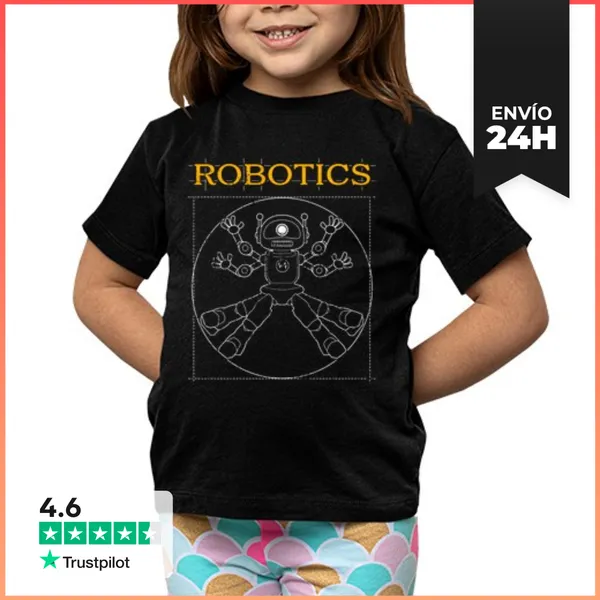 Camiseta Clásica Para Niños Robotics Robótica Robot Inteligencia