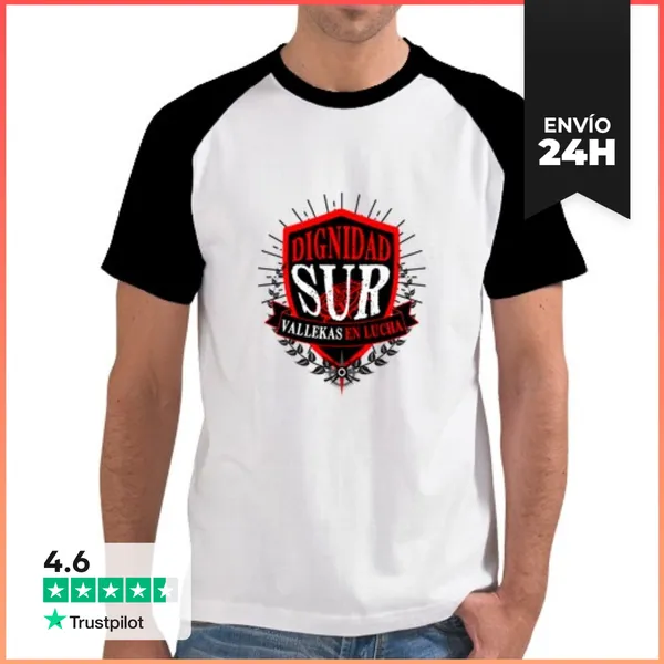 Camiseta Hombre, Estilo Béisbol Dignidad Sur LaTostadora