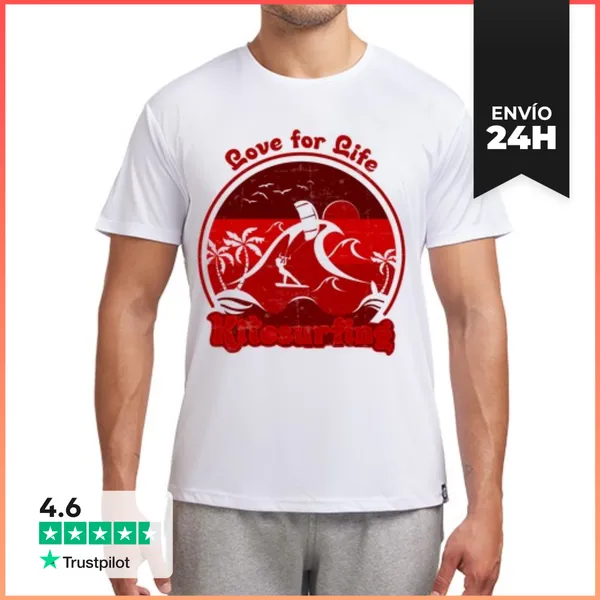Camiseta Deportiva Hombre Kitesurfing Colors 3 LaTostadora