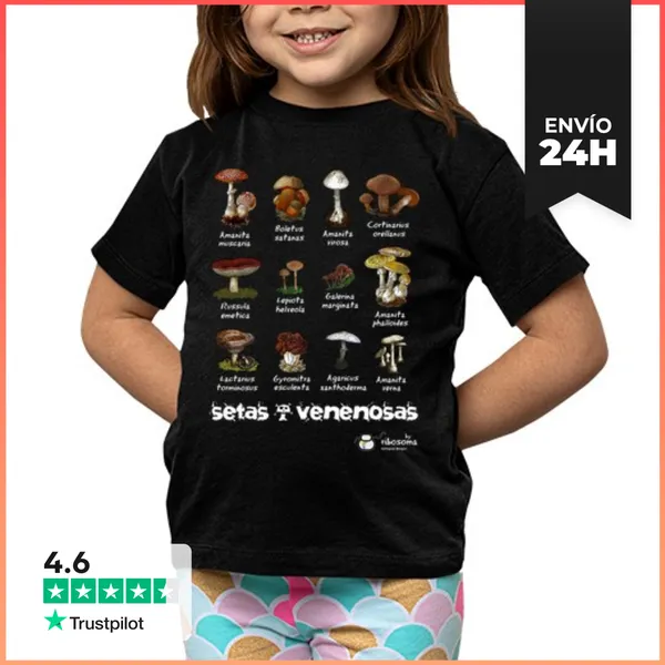 Camiseta Clásica Para Niños Setas Venenosas :S LaTostadora