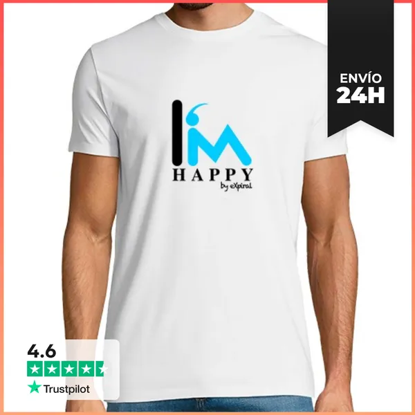 Camiseta Hombre Clásica SOY FELIZ LaTostadora