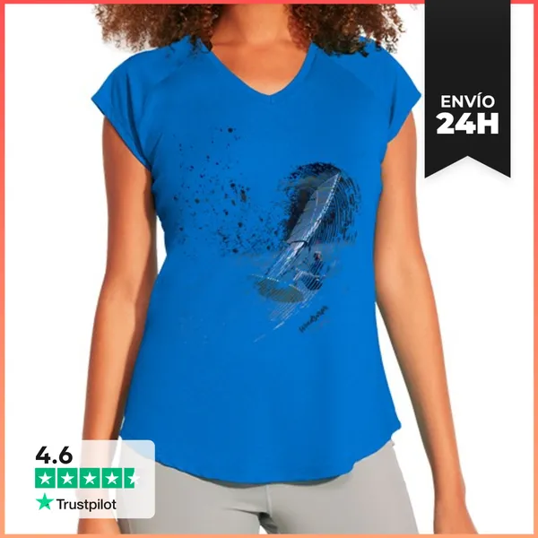 Camiseta Deportiva Mujer Windsurfer. Free Style LaTostadora