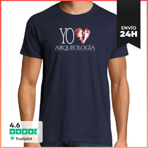 Camiseta Hombre Clásica I Love Arqueología LaTostadora