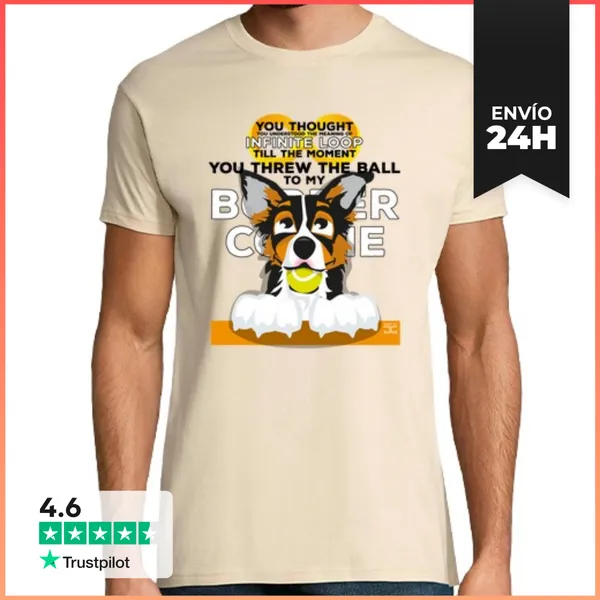 Camiseta Hombre Clásica Infinite Loop (Chico) LaTostadora