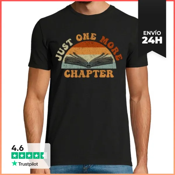 Camiseta Hombre Clásica Solo Un Capitulo Mas Prometo Leer