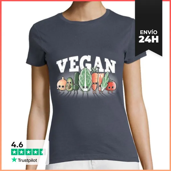 Camiseta Mujer Clásica Mujer, Manga Corta, Gris Oscuro, Calidad