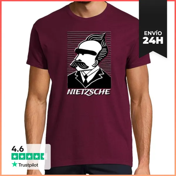 Camiseta Hombre Clásica Nietzsche LaTostadora