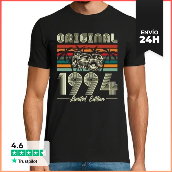 Camiseta Hombre Clásica Limited Edition Radio 1994 LaTostadora