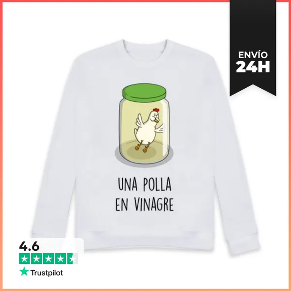 Sudadera Unisex Una P... En Vinagre LaTostadora