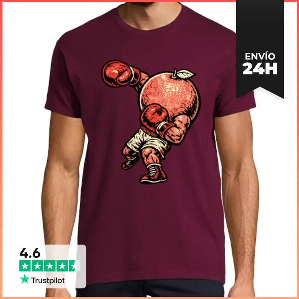 Camiseta Hombre Clásica Boxeador Retro Vintage De Puñetazo De