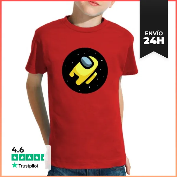 Camiseta Clásica Para Niños Among Us Espacio LaTostadora