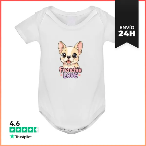 Body Bebé Perro Bulldog Francés LaTostadora