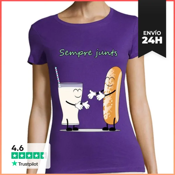 Camiseta Mujer Clásica Sempre Junts LaTostadora
