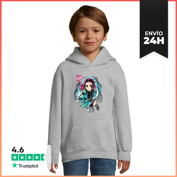 Sudadera Para Niños Con Capucha Breath Of Water LaTostadora