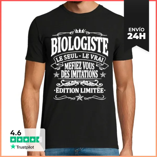 Camiseta Hombre Clásica Biólogo De Edición Limitada LaTostadora
