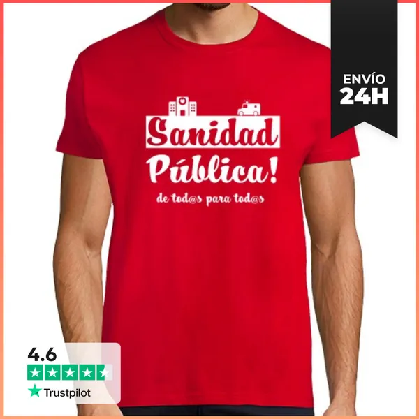 Camiseta Hombre Clásica Sanidad Pública LaTostadora