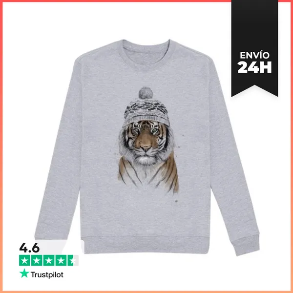 Sudadera Unisex Siberian Tiger LaTostadora