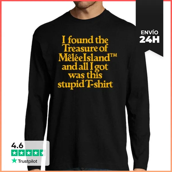 Camiseta Hombre Manga Larga Monkey Island: Melee Island Treasure