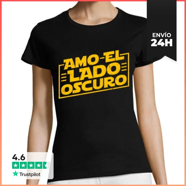 Camiseta Mujer Clásica Amo El Lado Oscuro LaTostadora