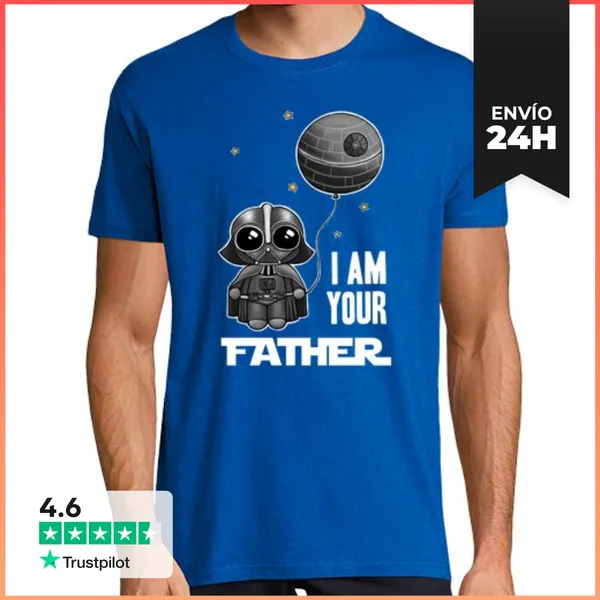 Camiseta Hombre Clásica Darth Vader I Am Your Father LaTostadora