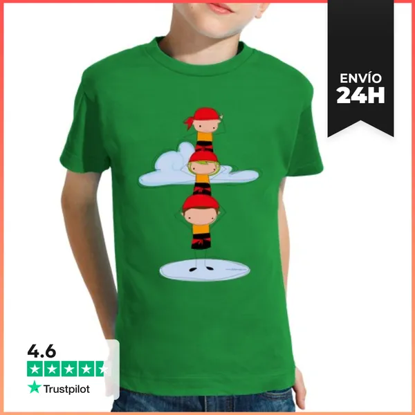 Camiseta Clásica Para Niños Castellers Naranja LaTostadora
