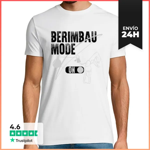 Camiseta Hombre Clásica Berimbau Mode Capoeira LaTostadora