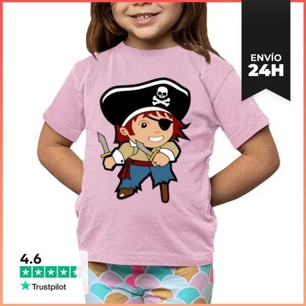 Camiseta Clásica Para Niños Piratilla LaTostadora