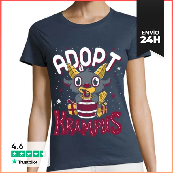 Camiseta Mujer Clásica Adopt Diablillo Streetwear LaTostadora
