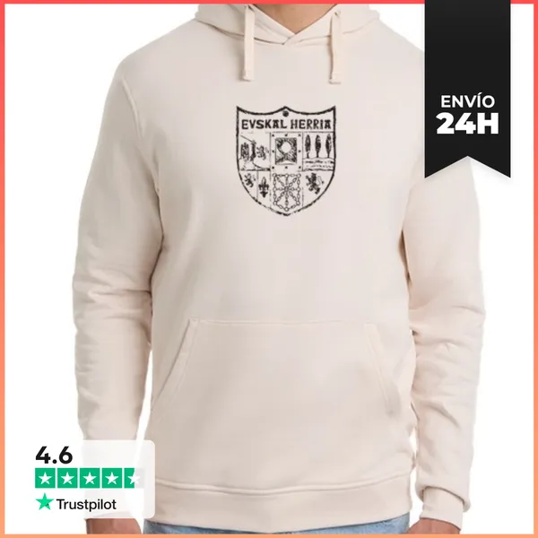 Sudadera Unisex Con Capucha Sudadera Zazpiak Bat Euskal Herria