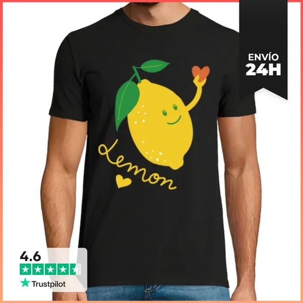 Camiseta Hombre Clásica Limón Fruta Cítrica Del Limonero Limone