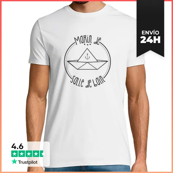 Camiseta Hombre Clásica Baño Marinero LaTostadora