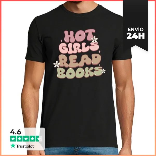 Camiseta Hombre Clásica Chicas Calientes Leen Libros - Conferen