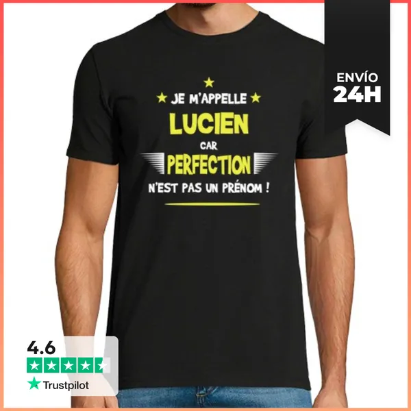 Camiseta Hombre Clásica Lucien Humor Y Regalo Divertido