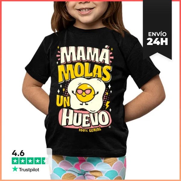Camiseta Clásica Para Niños Mamá Molas Un Huevo LaTostadora