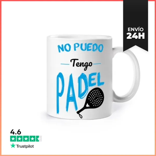Taza No Puedo Tengo Pádel - Azul Y Negro LaTostadora